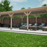 Douglas overkapping, 300 x 1100 cm Verando